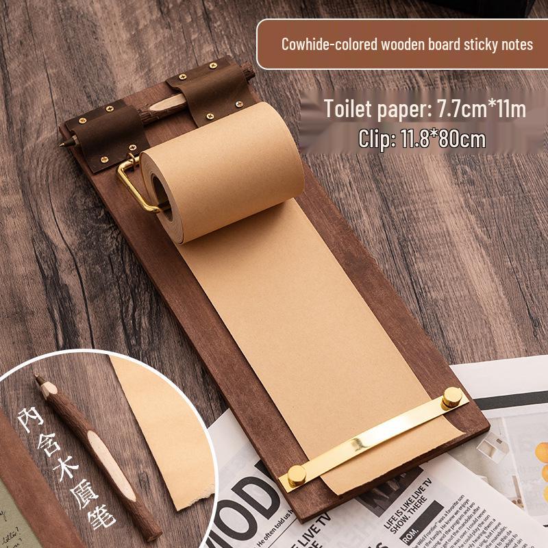Vintage Hanging Memo Board with Tearable Paper Clips
