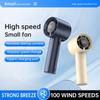 Handheld Mini Fan with 100 Gears, Digital Display, USB Charging & Phone Holder