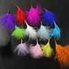 100Pcs Sewing Costuming Natural Ostrich Feather Ribbon Tassel Feathers Trim  for Clothes Decoration