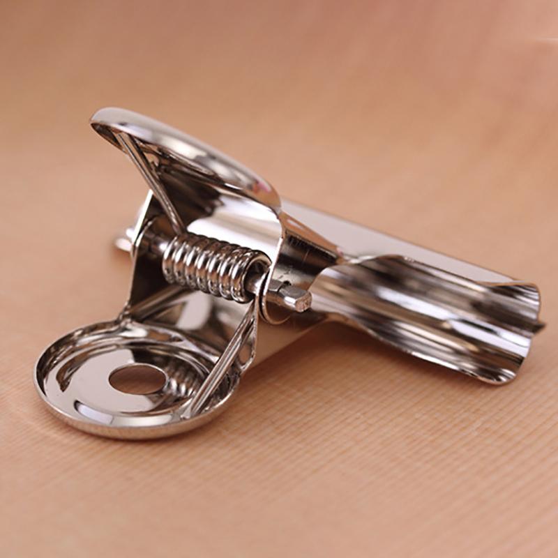 Round Head Steel Clip Silver Receipt Clip Stainless Steel Long Tail Clip