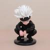 Jujutsu Kaisen Módní hračka: Gojo Satoru Stojící & Tygří hůl Hisahito Sedící Figurky - Q Verze Ozdoby do auta
