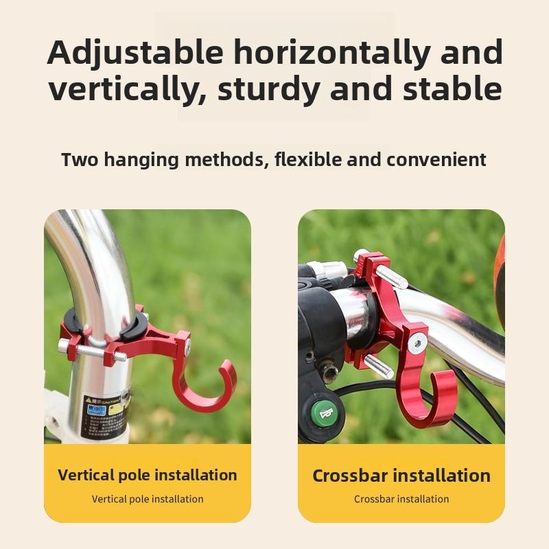 Universal Front-mounted Electric Vehicle Hook, Multi-functional Motorcycle Bicycle Without Drilled Helmet Buckle