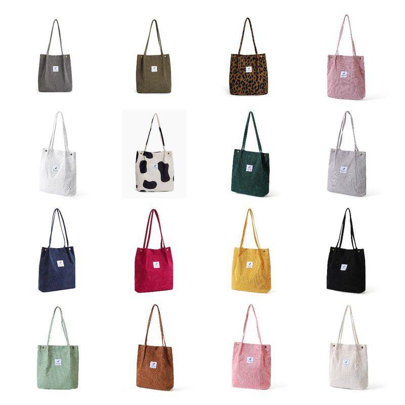 Fashionable Ladies Travel Messenger Handbag Made Of Soft Corduroy Material