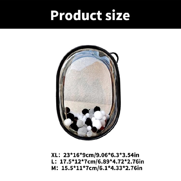 Plush Doll Storage Bag Keychain Dustproof PVC Toy Pouch Keyring for Key Collection Creative Women Backpack Accessory