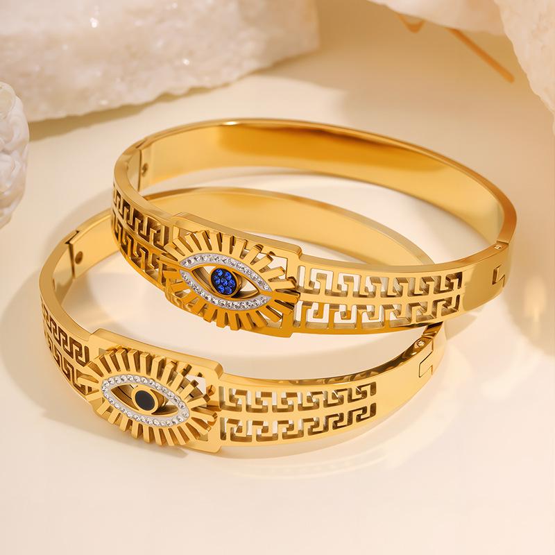 New Greek Eyes Female Noble Hollow Devil Eyes Light Luxury Style Jewelry Bracelet