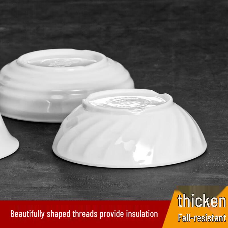 Durable White Melamine Dinner Bowl