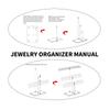 Space Saving Clear Display Shelf Acrylic Jewelry Stand for Displaying Necklaces and Bracelets Jewellery Storage Rack