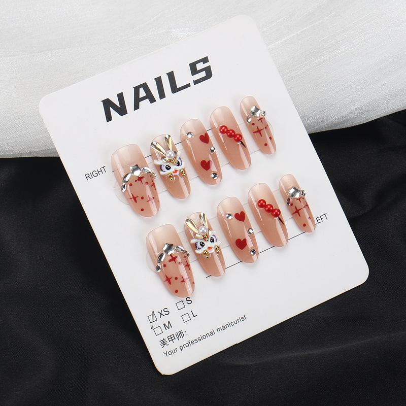 Verlaufende Bernstein-Goldfolie Abnehmbare Nagelsticker - Herbst/Winter-Kollektion