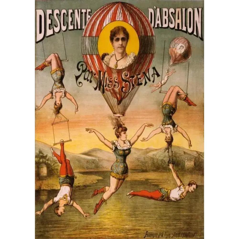 

Художнє полотно «Тварини-ілюзіоністи», Вінтажний цирковий плакат, Клоун, Мистецтво для розваг, Принти для бару, клубу, кафе, домашнього декору 20x30cm no frame