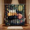 1pc Bathroom Shower Curtain, Goodnight Storytime Reading, DIY Art Exhibition Shower Curtain, Includes 12 Hooks, 180*180cm Bath