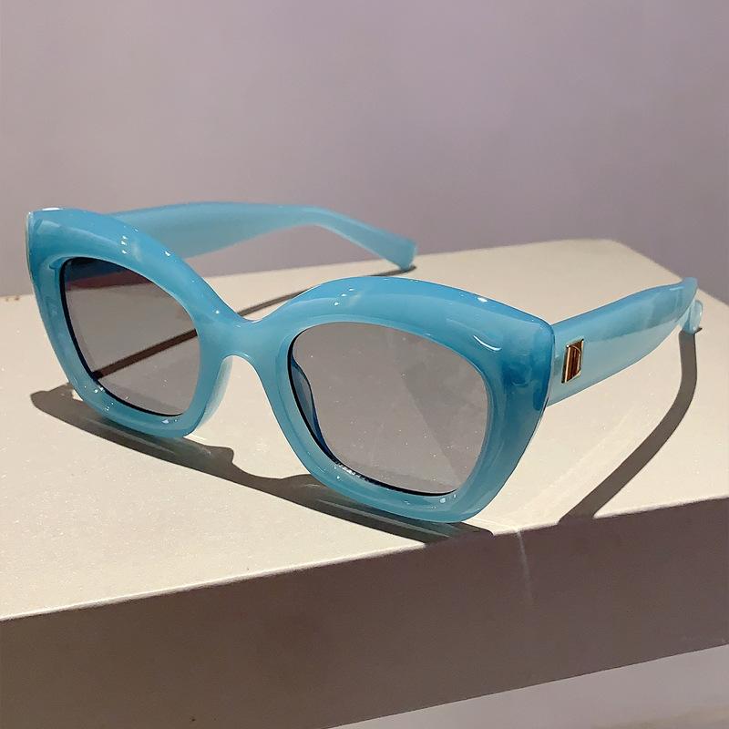 

Роскошные брендовые дизайнерские винтажные солнцезащитные очки «кошачий глаз» для женщин 2024 года, солнцезащитные очки, модные панк-популярные очки в большой оправе