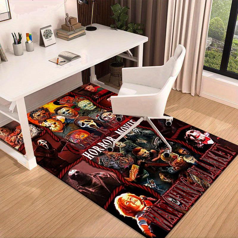 Horror Movie Characters Collage Carpet, Chair Rug,Rug for Office Bedroom living rooms, Doormat decor Fan Gift Christmas Gift