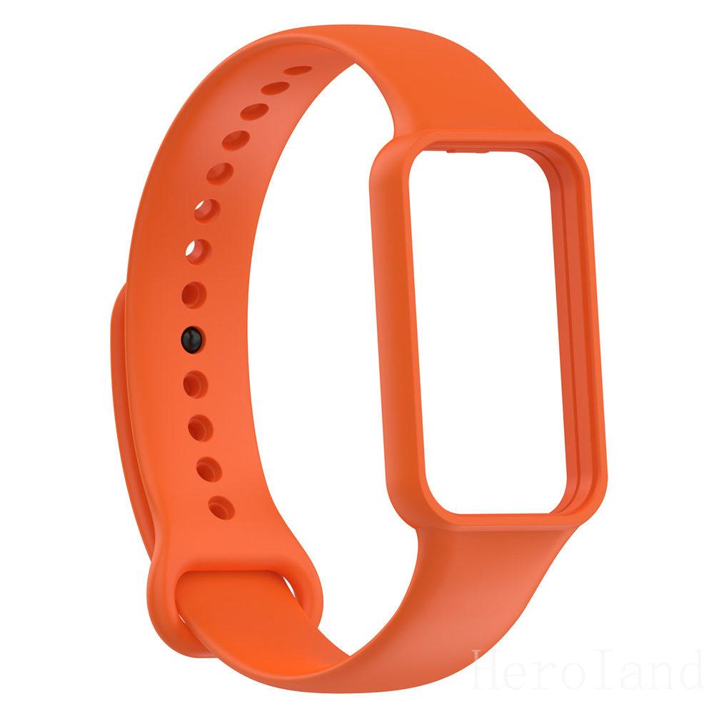 Fashion Silicone WatchStrap For Huami Amazfit Band 7 SmartWatch Band Bracelet Wristband For Amazfit band7 Strap Buckle +film
