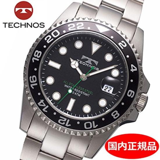 TECHNOS Wasserdicht bis 10 TSM412SB [TECHNOS] Herrenuhr, ATM,