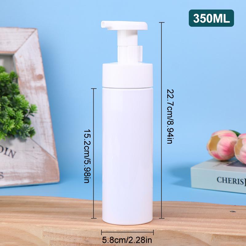 200/250/300/350ml Refillable Foaming Pump Bottles – Empty, Portable Dispensers for Facial Cleanser, Mousse, Lotion, and Shampoo