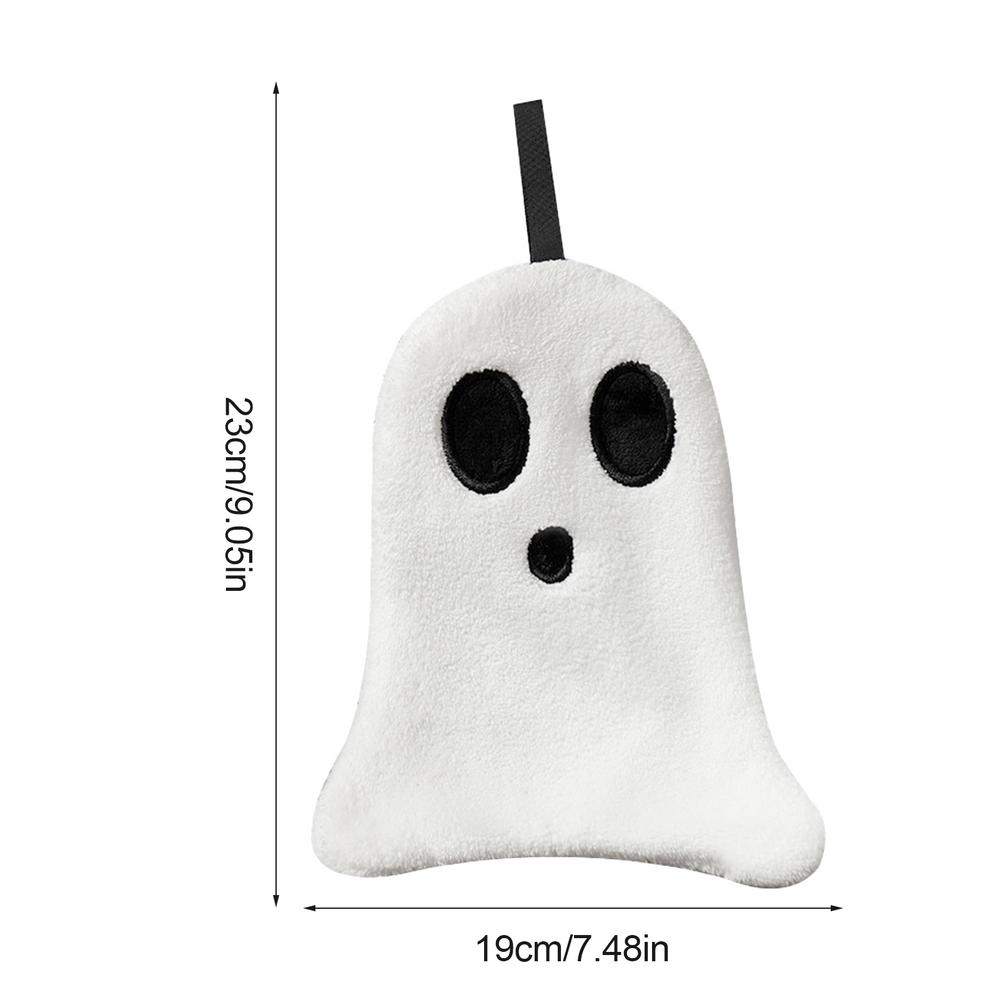 Halloween Ghost Hand Towels For Bathroom Halloween Ghost Embroidered Hand Drying Towels Halloween Kitchen Towel Absorbent Ghost