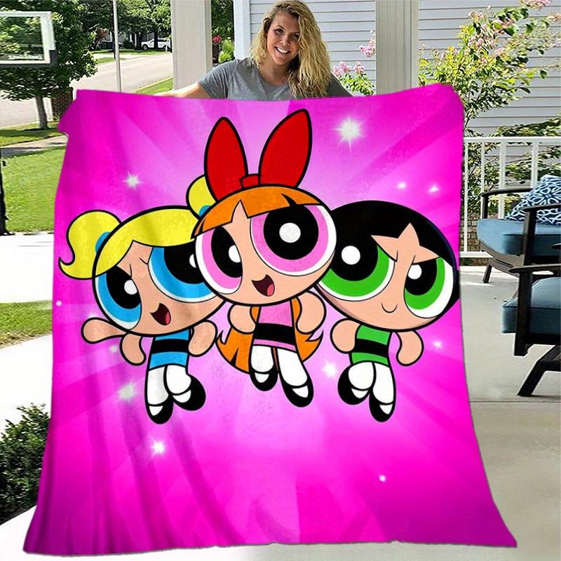 1pcPowerpuff Blanket - Soft and Comfortable for All Seasons - Perfect Gift IdeaA043033m