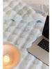 Winter Tuscany Rabbit Hair Plush Throw Blanket - Korean Gentle Style, Light Luxury for Sofa or Office.