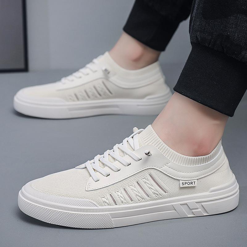 New Style Summer Board Shoes Men's Breathable Fashionable Versatile Casual Shoes with Soft Soles One Foot Lazy Shoes