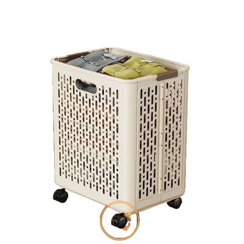 Foldable Laundry Hamper: Clothes Storage Basket for Bathroom or Toilet