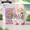 Xiaohongshu City Street Food Cart Model Building Blocks Toy