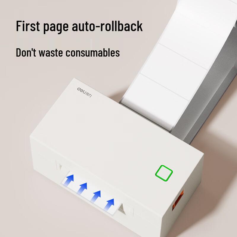Deli GE385 Thermal Label Printer CN plug (adapter included)