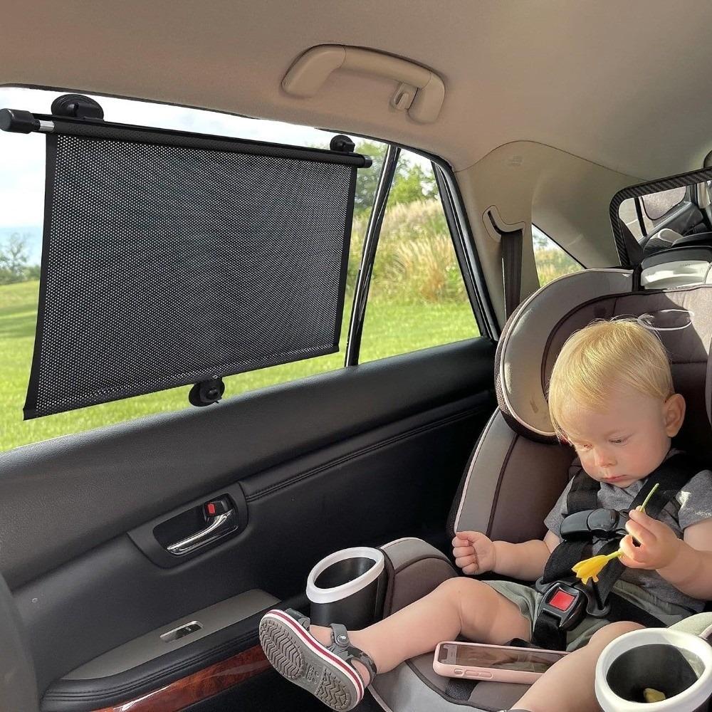 Universal UV Blocking Window Visor Glare Reduction Sturdy Retractable Sunshade  Side Window