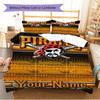 Name Custom Pittsburgh Pirates Pattern Bedding Set Quilt Cover Pillowcase Home Decor Gift (1 * duvet cover + 2 * pillowcase, without core)