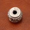 S999 Sterling Silver Wealth & Peace Barrel Spacer Beads for DIY Braiding Rope Silver Accessories
