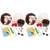 2 Sets Beginners Crochet Kits DIY Crochet Hedgehog Kits Including Crochet Hook, Yarn, Needle, Instructions, Accessories