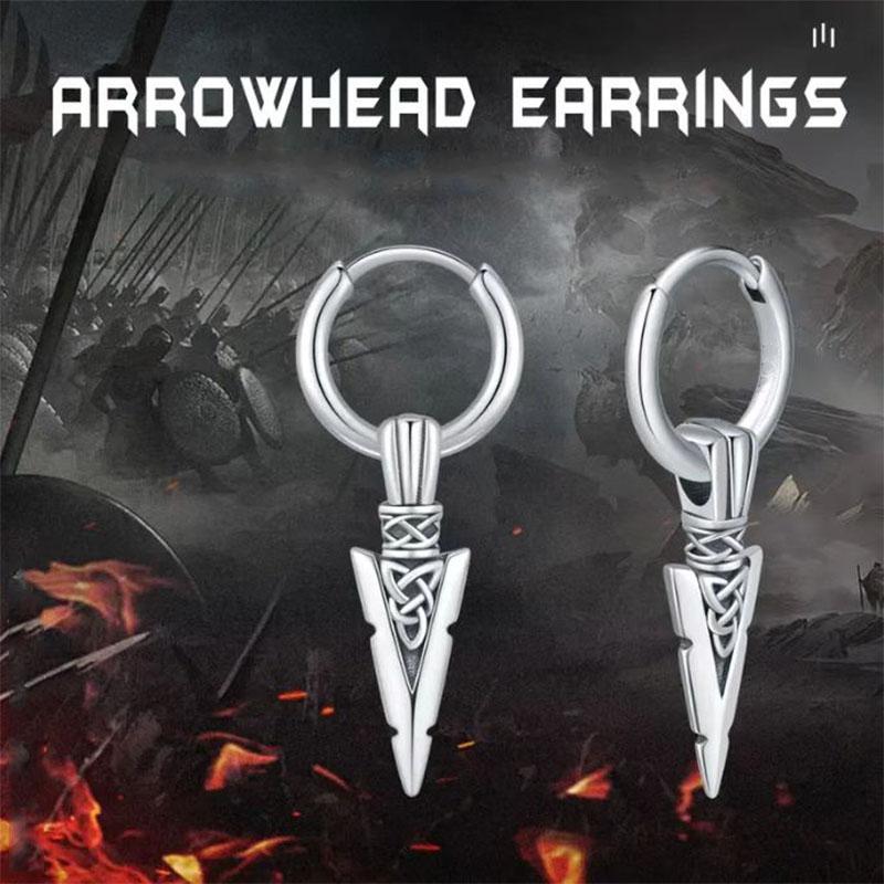 1 pair of fashionable punk Gothic stainless steel earrings and stud earrings is a gift of Gothic street pop hip-hop rock ear jew