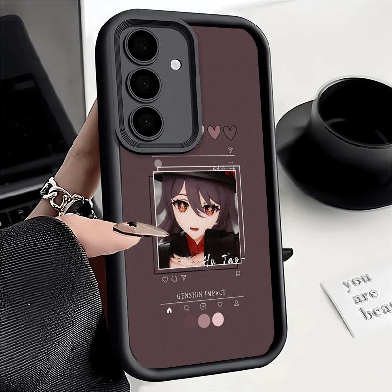 Phone Case for Samsung Galaxy S26 S25 Ultra S24 FE Genshin Impact Simple Design Shell S23 Plus S22 + S21 S20 5G Soft Silicone Fu