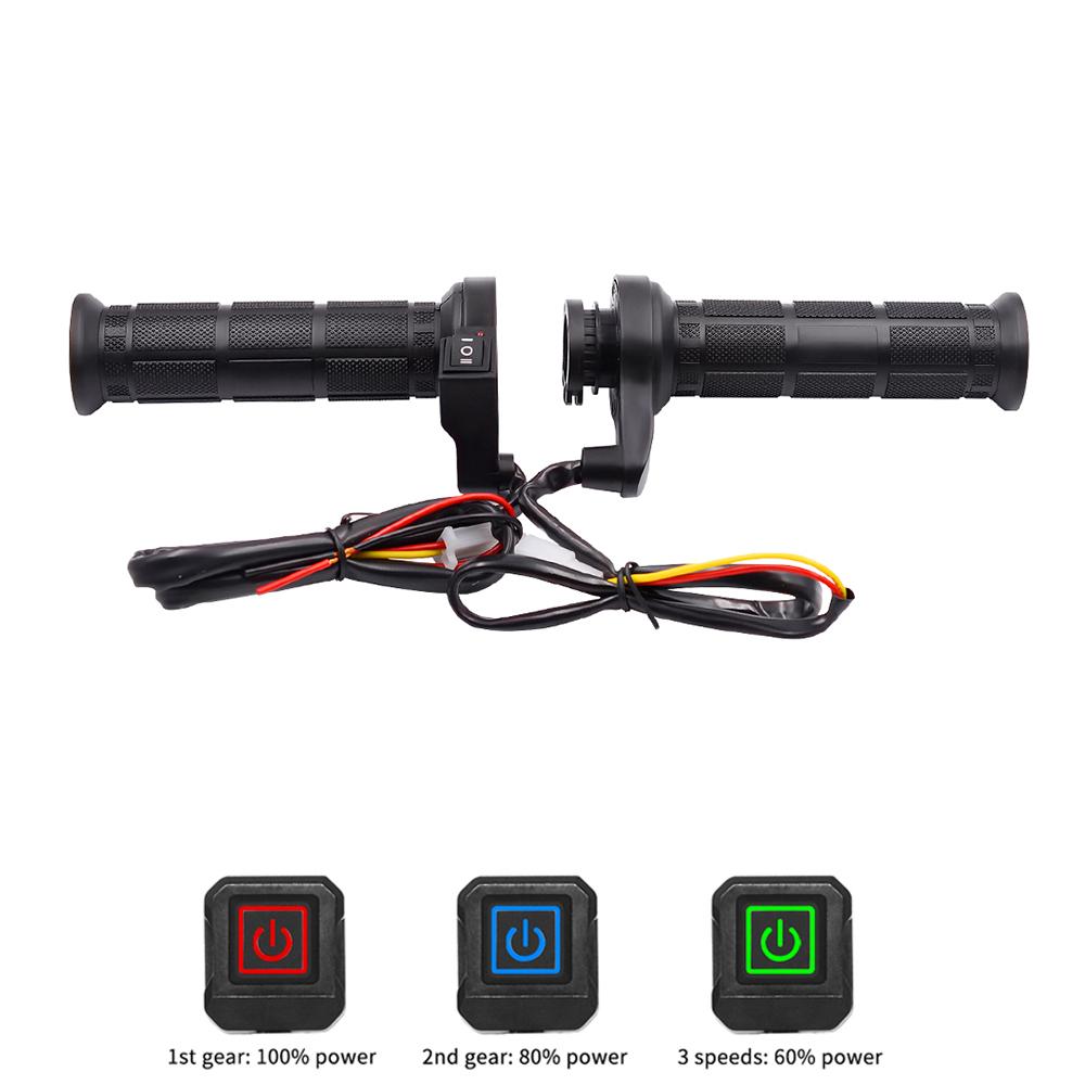 DC 12V 22mm motocyklová vyhřívaná rukojeť s inteligentním ovládáním teploty, nastavitelná rukojeť s vyhřívanými rukojeťmi pro čtyřkolky