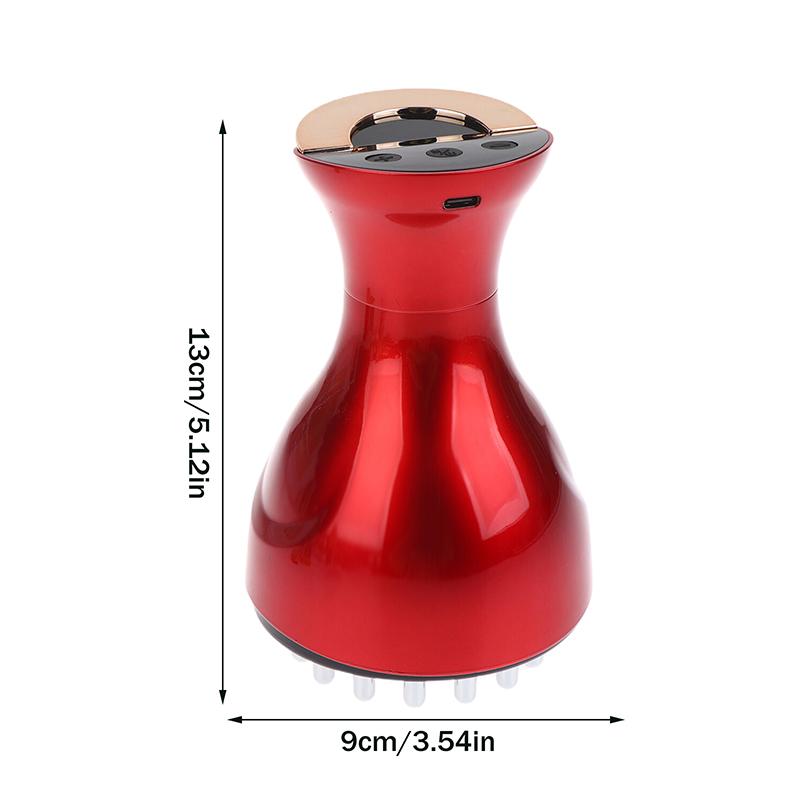 Electric Meridian Brush Anti Cellulite Gua Sha Body Massager Vibrate Microcurrent Hot Compress Scraping Lymphatic Drainage Care