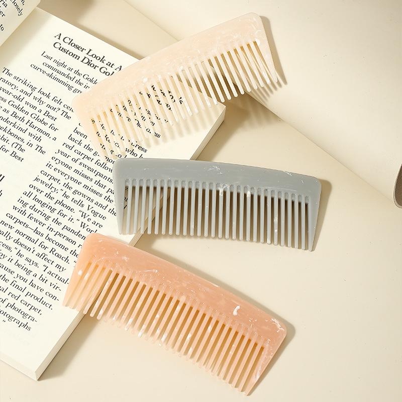 Huiyun Jewelry Portable Marble Pattern Hair Comb for Smooth Styling