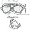 Magnifying Lens Brown Lens Sunglasses, Goggles, Retro And Steampunk Style, Suitable For Outdoor Sports And Off-road Motorcycles