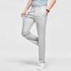 Shanshan Men's Silk Blend Slim-Fit Straight Casual Pants