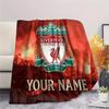 Custom Name Liverpool Flannel Blanket, High Quality Comfortable for All Seasons, Home Decor, Warmth and Comfort