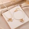 Pearl Zircon Gourd Necklace Exquisite Fashion Light Luxury Temperament Niche Design