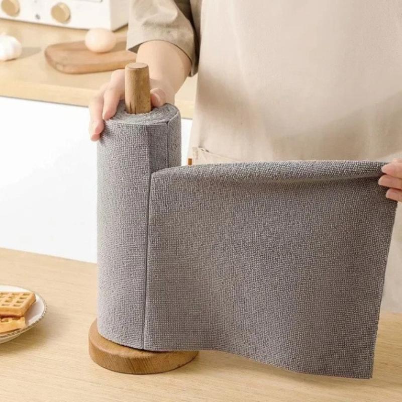 Lot de 20 rouleaux de chiffons de nettoyage en microfibre super absorbants pour la cuisine et la vaisselle