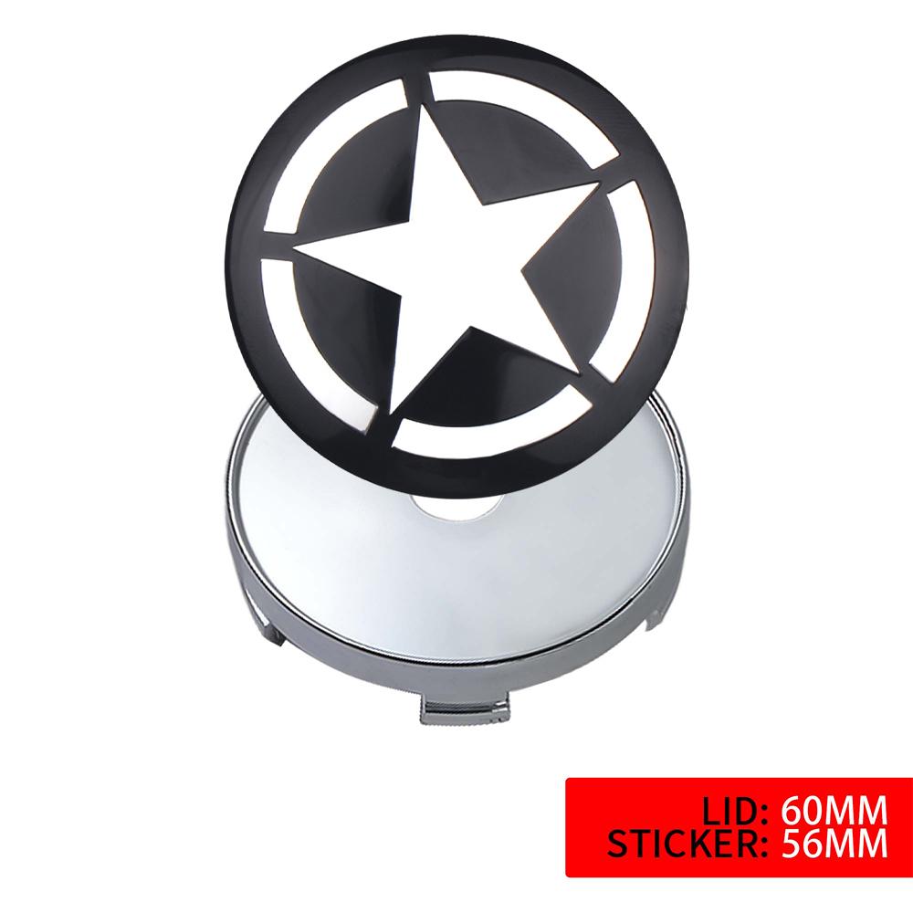 4pcs Car Styling Wheel Center Hub Caps Tire center Covers Hubcap For Jeep Grand Cherokee Wrangler JK Gladiator Compass Renegade AMU1