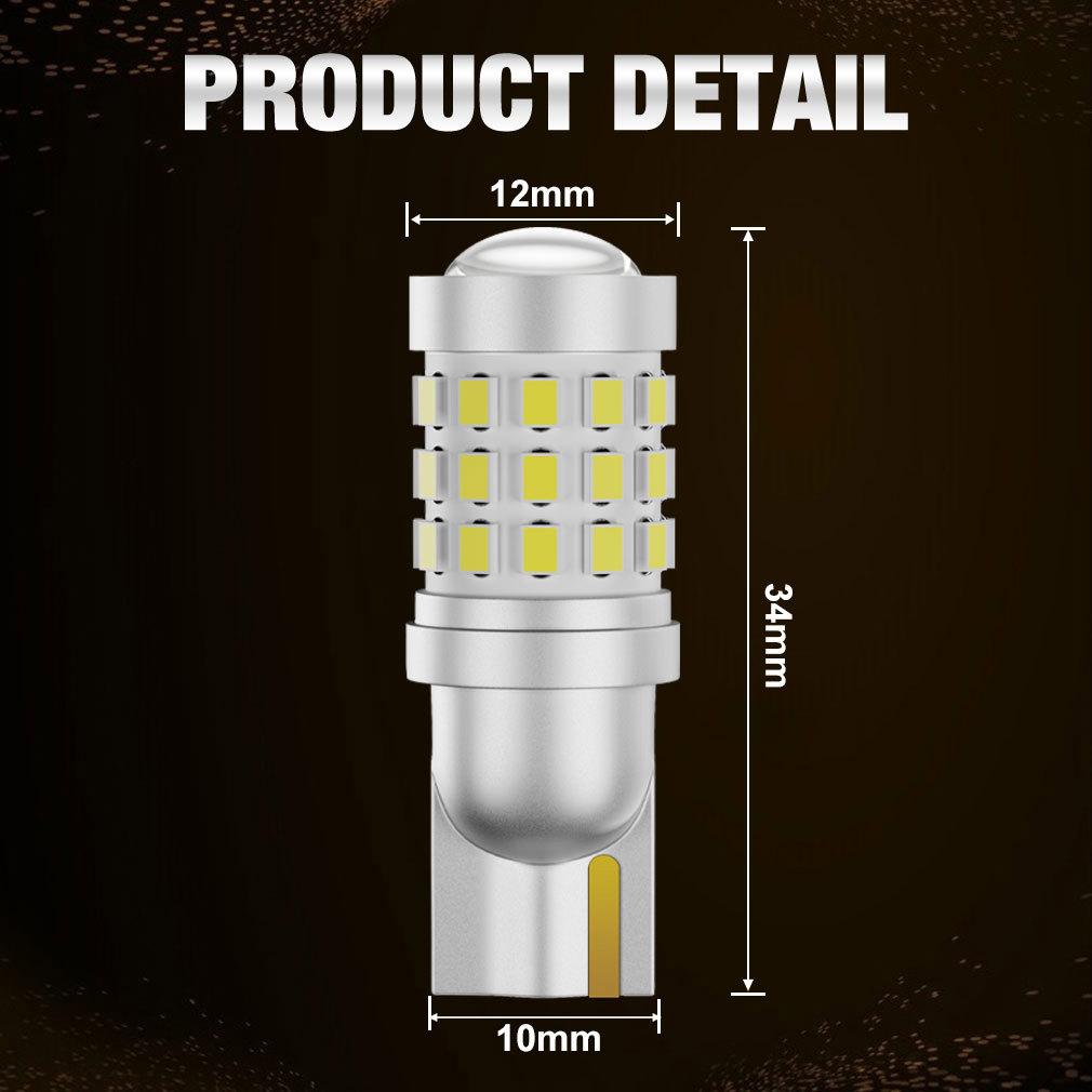 2Pcs W5W T10 LED CANBUS No Error 42SMD Led Chips 194 168 Car Interior Side Light Auto Bulbs Map Dome Lights 1000LM 12V Lamp 6000K
