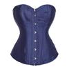 Corset satinat push-up cu control abdominal și tanga