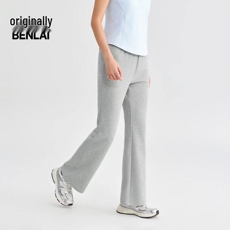 BENLAI Women's Elastic Waist Slim Fit Flared Casual Pants