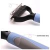 Dog Deshedding Brush Professional Pet Hair Knot Remover Non-slip Handle Grooming Tool for All Breeds Home & Salon Use