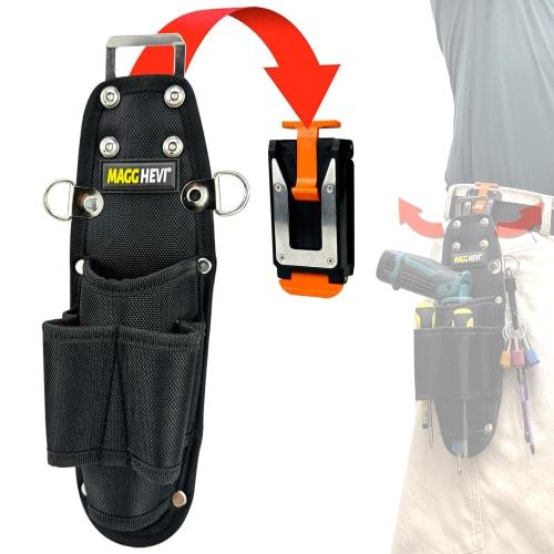 

MAGGHEVI Pen-Style Charging Screwdriver Case with Detachable Tool Holder, Made of High-Density Nylon Material, Waterproof and Durable, Reduces Back St