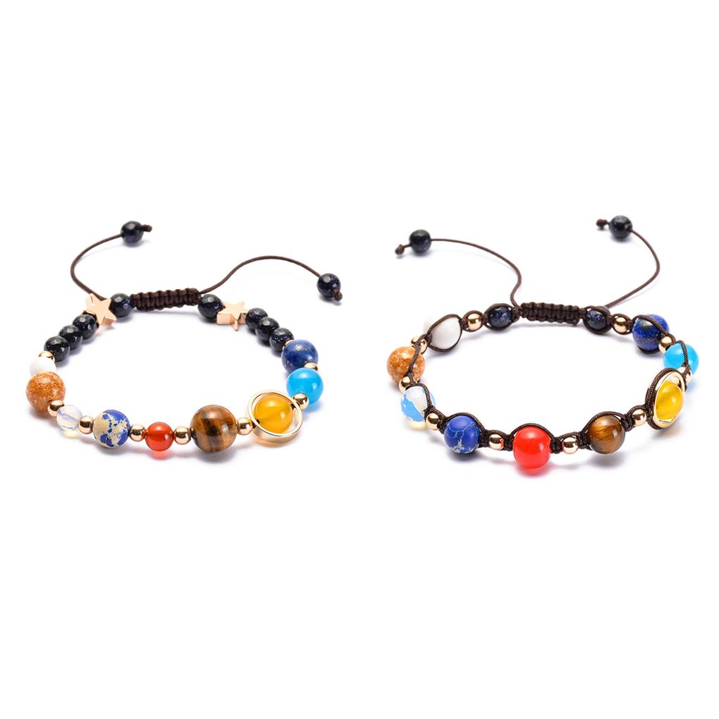 Stone Bracelet Hand Pendent Wrist Band Colorful Man Colorfast Sweet Gift Universe Birthday Gift Bead Bracelets
