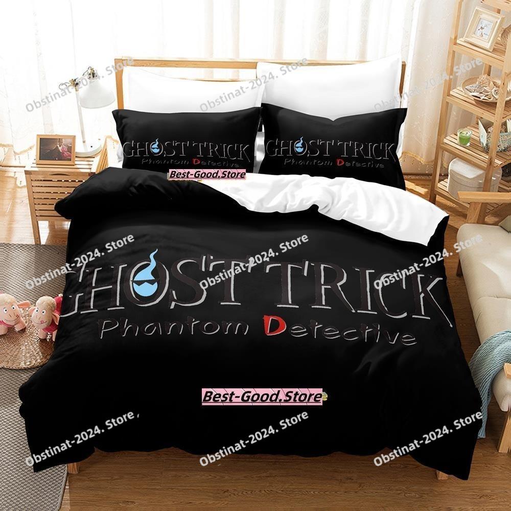Game Ghost Trick Bedding Set Printed Bed Set Duvet Cover Sheet Pillowcase Bed Soft Quilt Cover Full Queen King Size