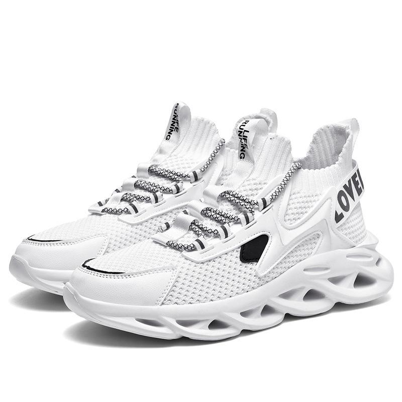 Spring New Dad Shoes Men's Breathable Blade Sneakers Casual Shoes Large Size Fly-woven Running Shoes Men