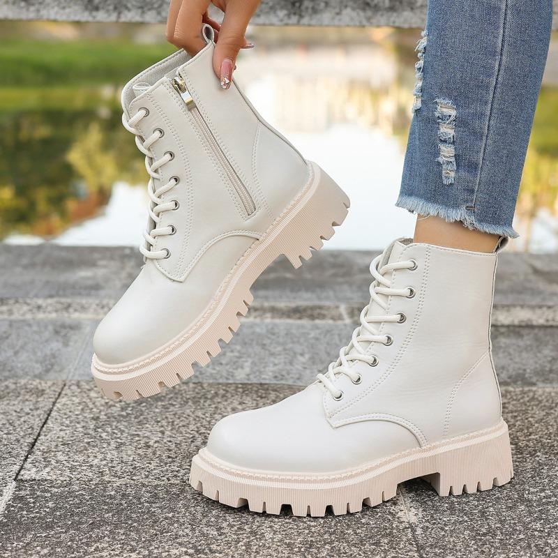 

New 2025 New Soft Winter Fashionable and simple hot-selling Comfort Wear Women Classic Mid-top Warm Short Fashion Boots 42 бежевый